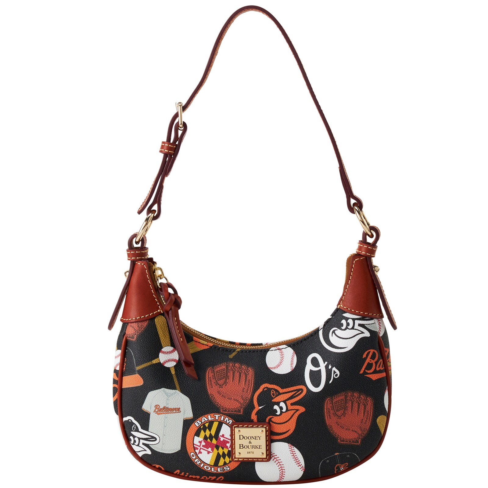 Baltimore Orioles Dooney & Bourke Luca 가죽 호보 백