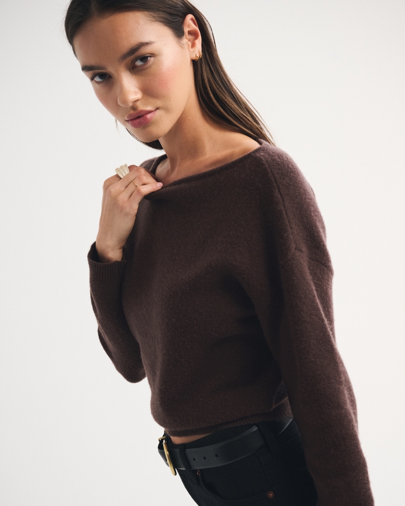 Merino Wool-Blend Slash Sweater 상세 이미지 3