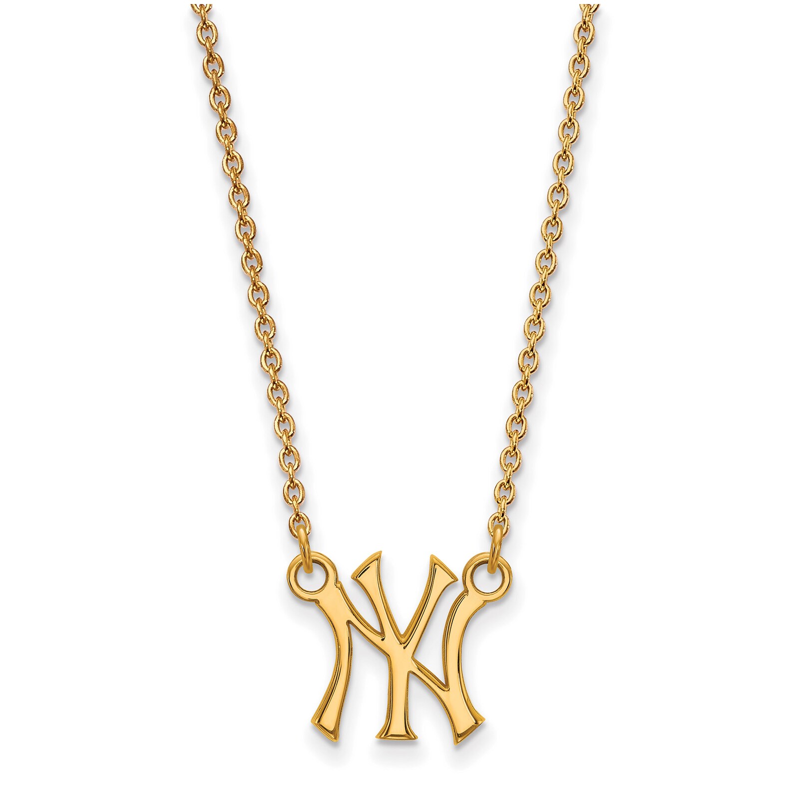 여성용 New York Yankees 골드 도금 스몰 펜던트 상세 이미지 3