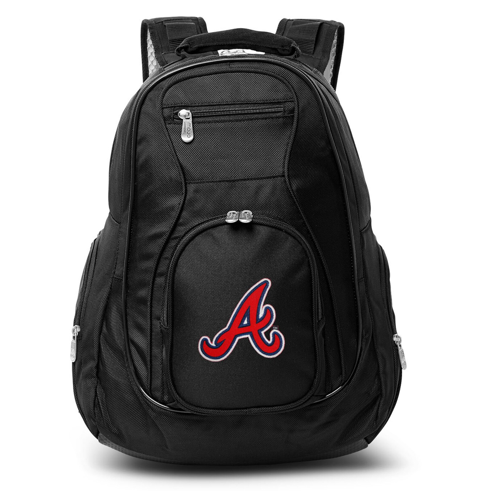 Atlanta Braves MOJO 블랙 19인치 노트북 여행 백팩 상세 이미지 2