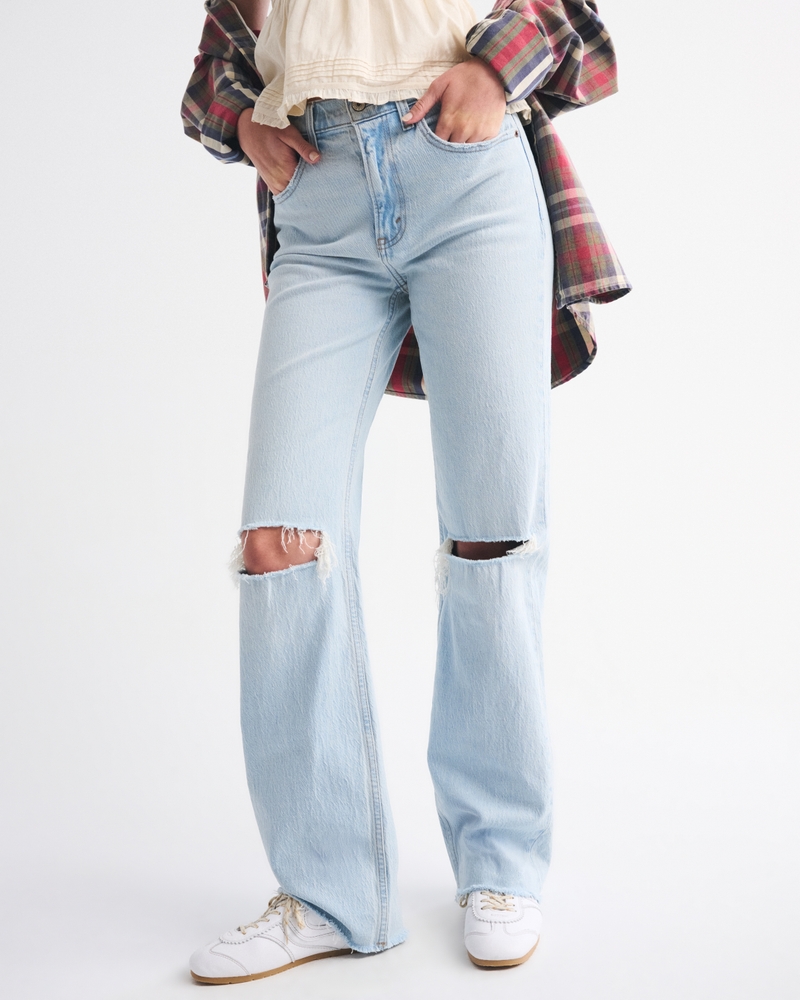 High Rise 90s Relaxed Raw Hem Jean 상세 이미지 3
