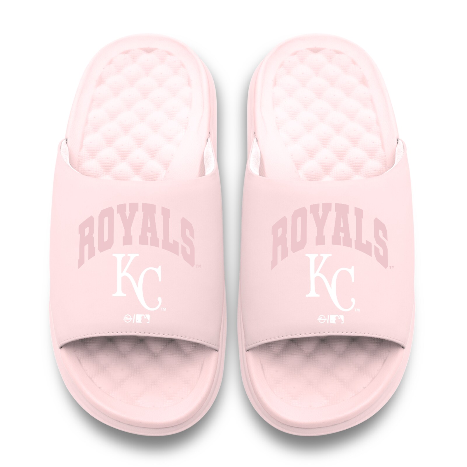 남녀공용 Kansas City Royals ISlide 핑크 토널 팝 모티브 슬라이드 샌들 상세 이미지 3