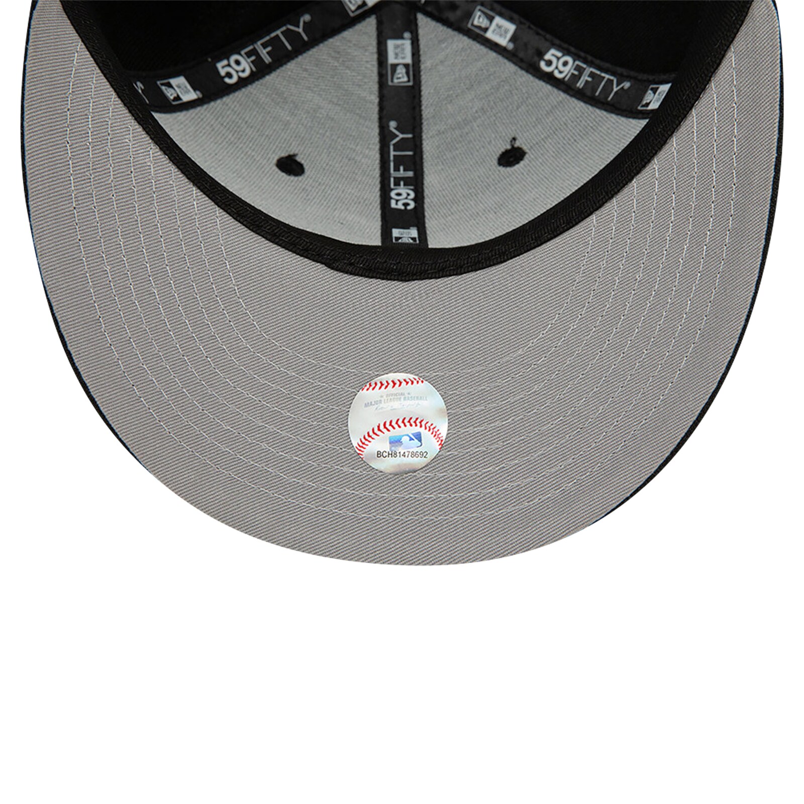 남성용 Atlanta Braves New Era 블랙 로우 프로파일 59FIFTY 피티드 모자 상세 이미지 6