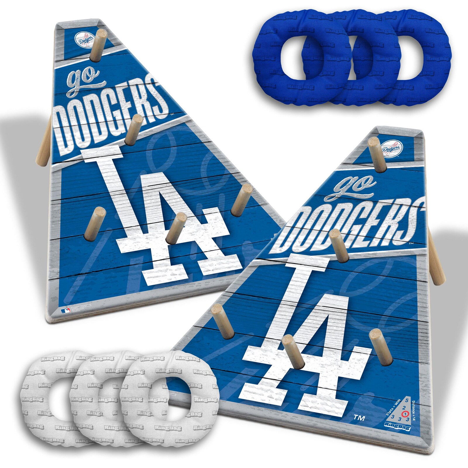 Los Angeles Dodgers IDNA 20인치 x 23인치 링 백 게임 상세 이미지 2