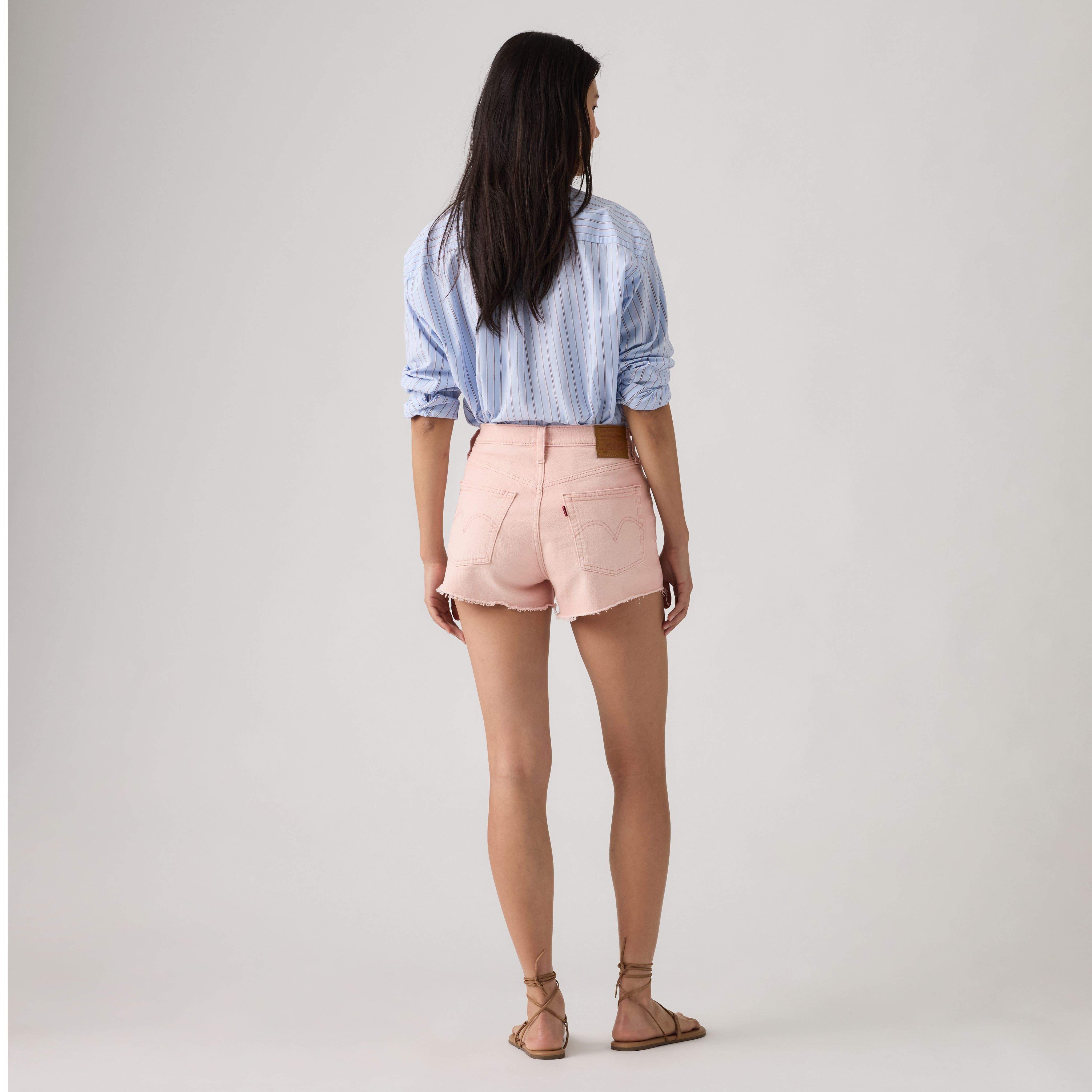 501® 오리지널 핏 하이라이즈 여성 반바지 상세 이미지 3