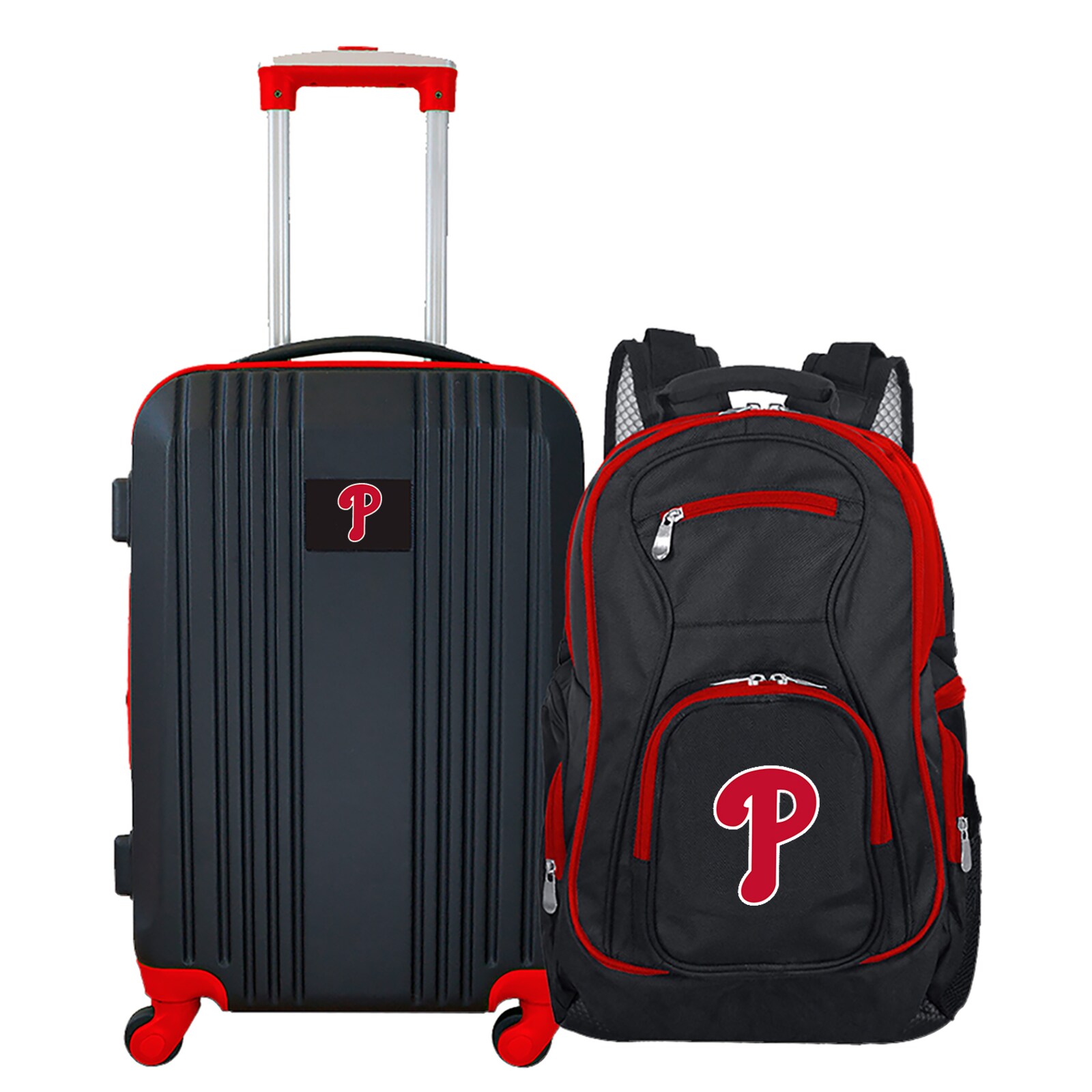 Philadelphia Phillies MOJO 블랙 2종 여행가방 & 백팩 세트 상세 이미지 2