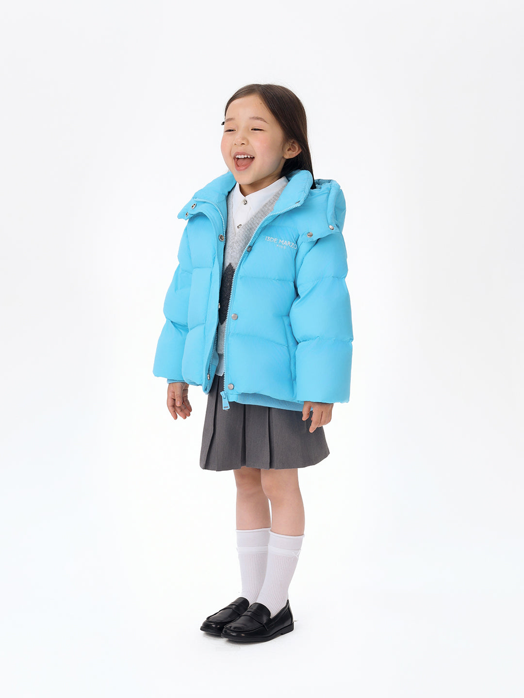 BabyBear 탈부착 다운 재킷 블루 상세 이미지 4