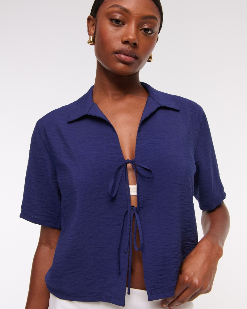 Tie-Front Top 상세 이미지 2