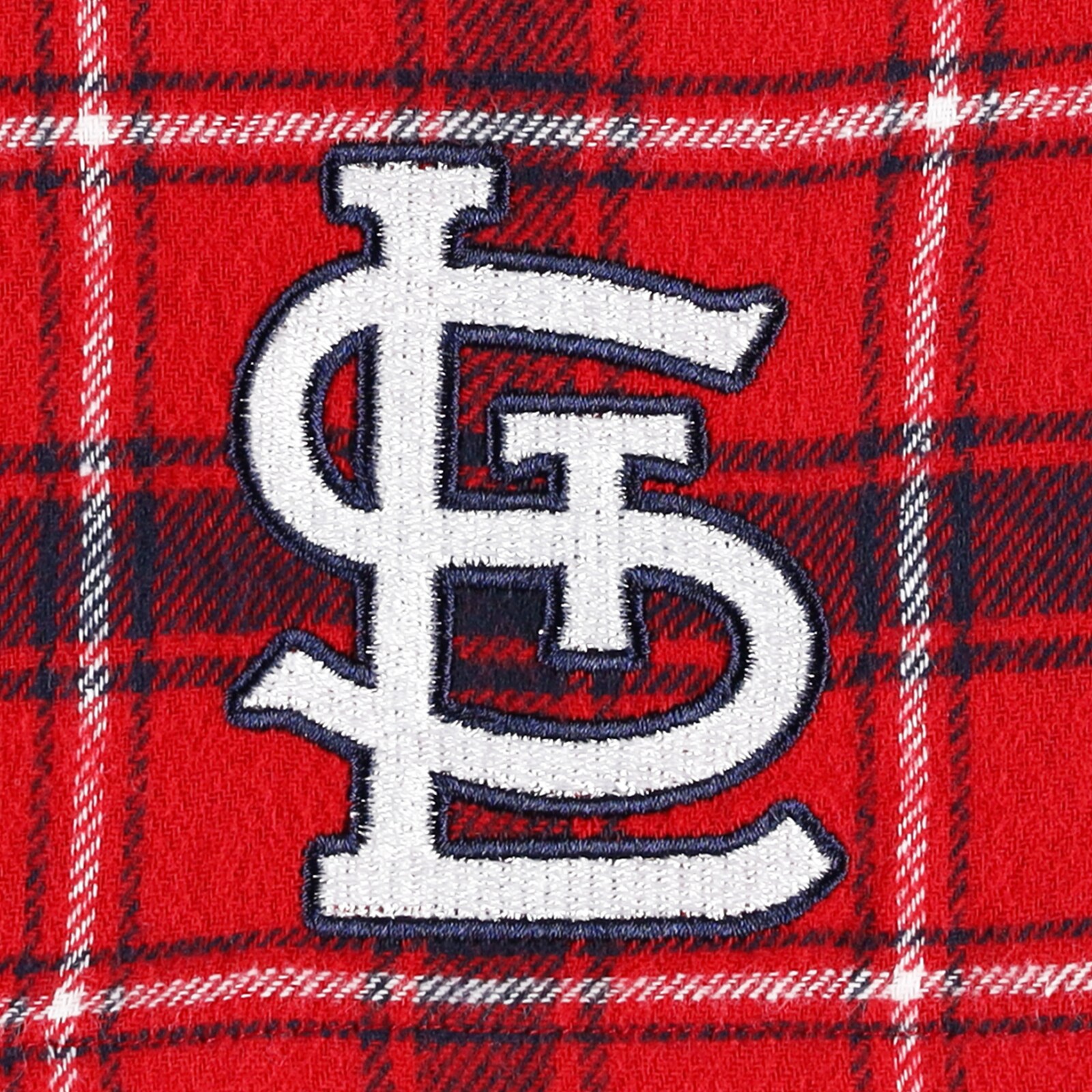 남성용 St. Louis Cardinals Concepts Sport 레드/네이비 Ledger 플란넬 복서 상세 이미지 5