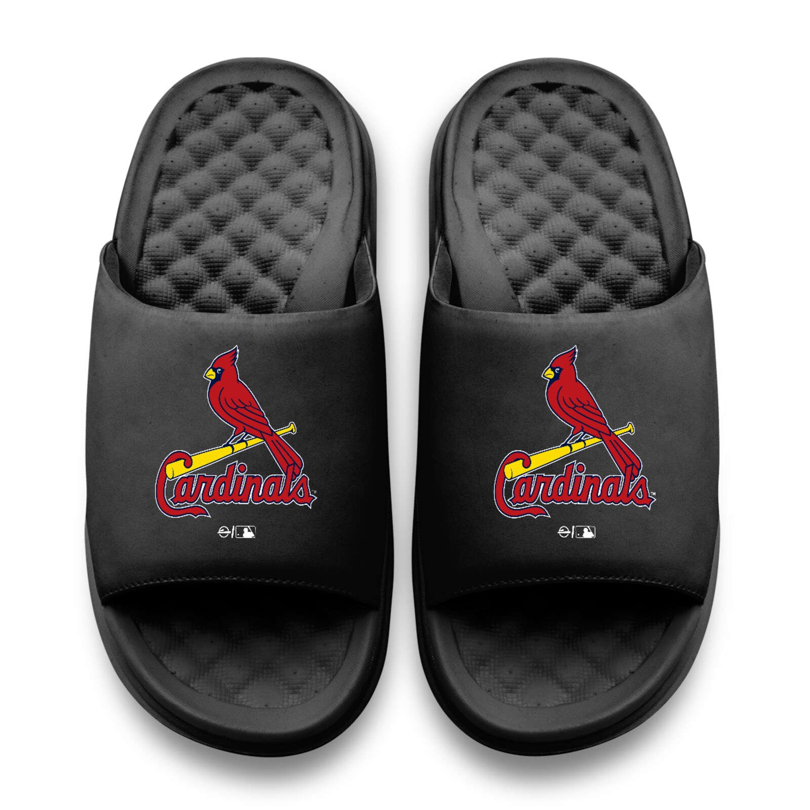 공용 St. Louis Cardinals ISlide 블랙 프라이머리 모티브 슬라이드 샌들 상세 이미지 3