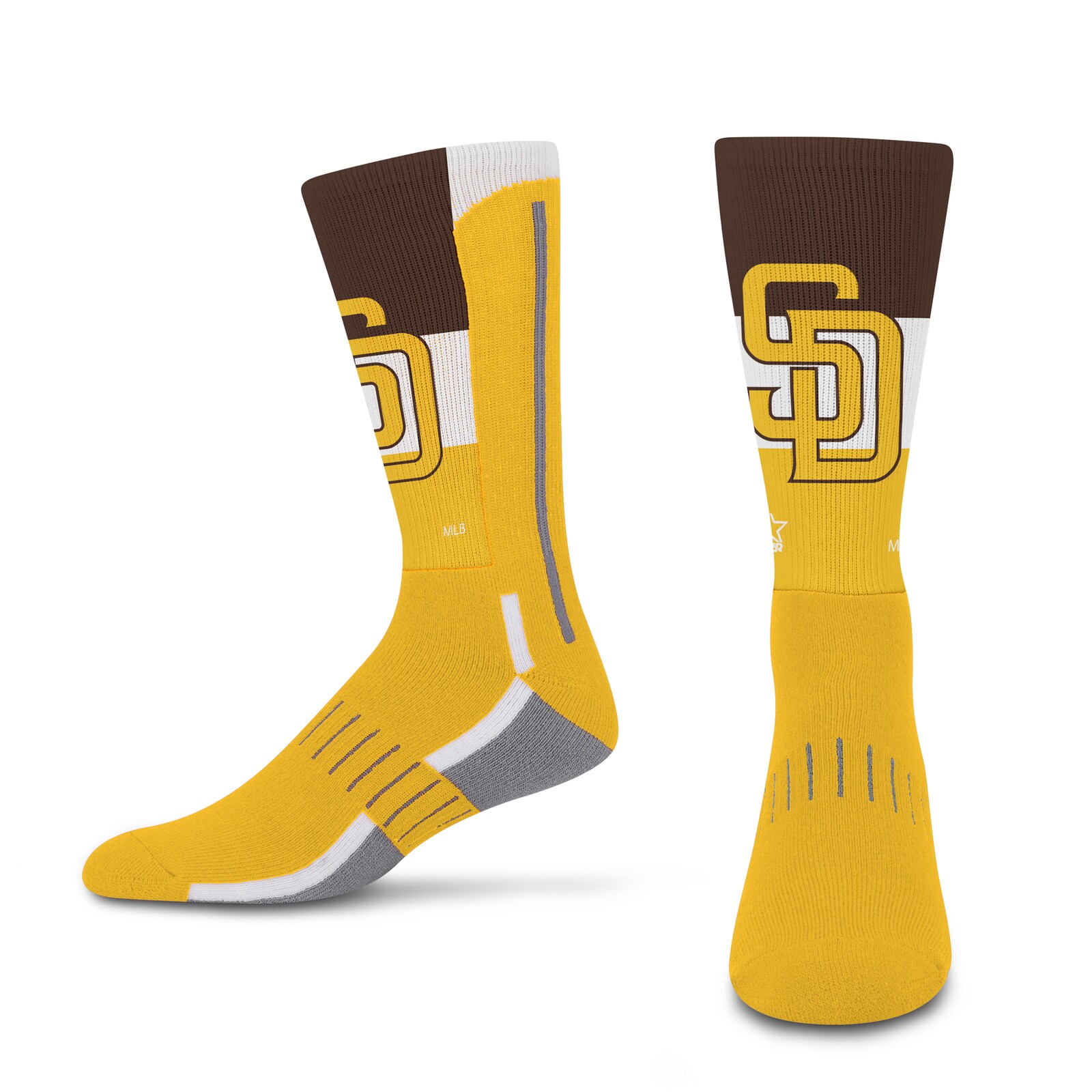 남녀공용 San Diego Padres Starter Big Energy Neo 크루 양말 2팩 세트 상세 이미지 5