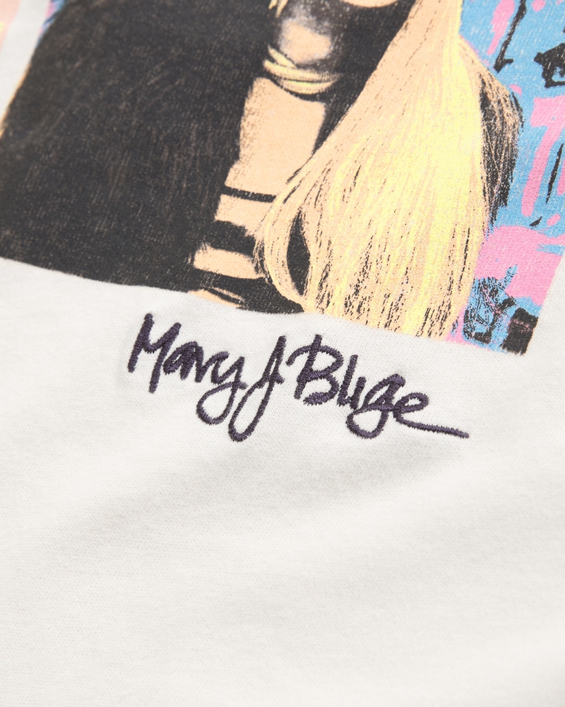 Oversized Mary J. Blige Graphic Tee 상세 이미지 2