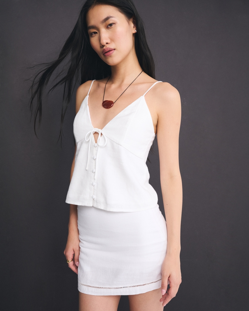 The A&F Bella Bra-Free Linen-Blend Cami