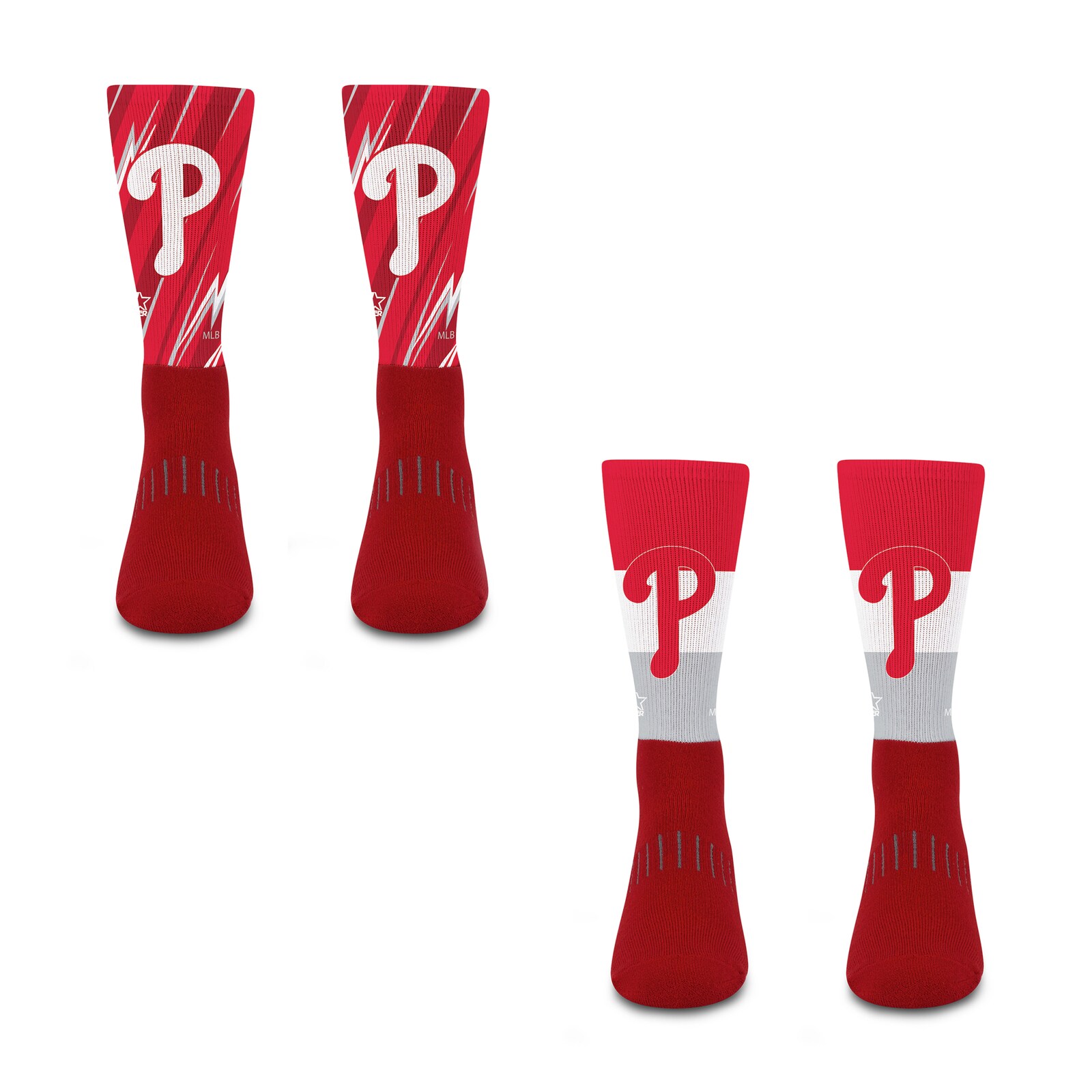 남녀공용 Philadelphia Phillies Starter Big Energy Neo 2팩 크루 양말 세트 상세 이미지 3