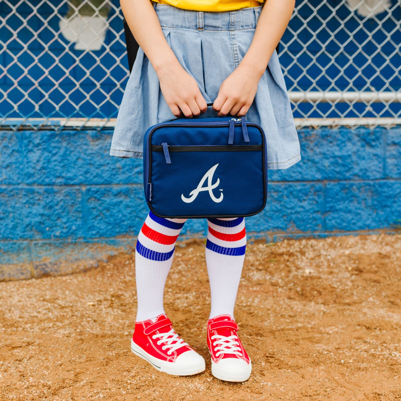 Atlanta Braves Wildkin 18oz. 물병 & 런치박스 세트 상세 이미지 10
