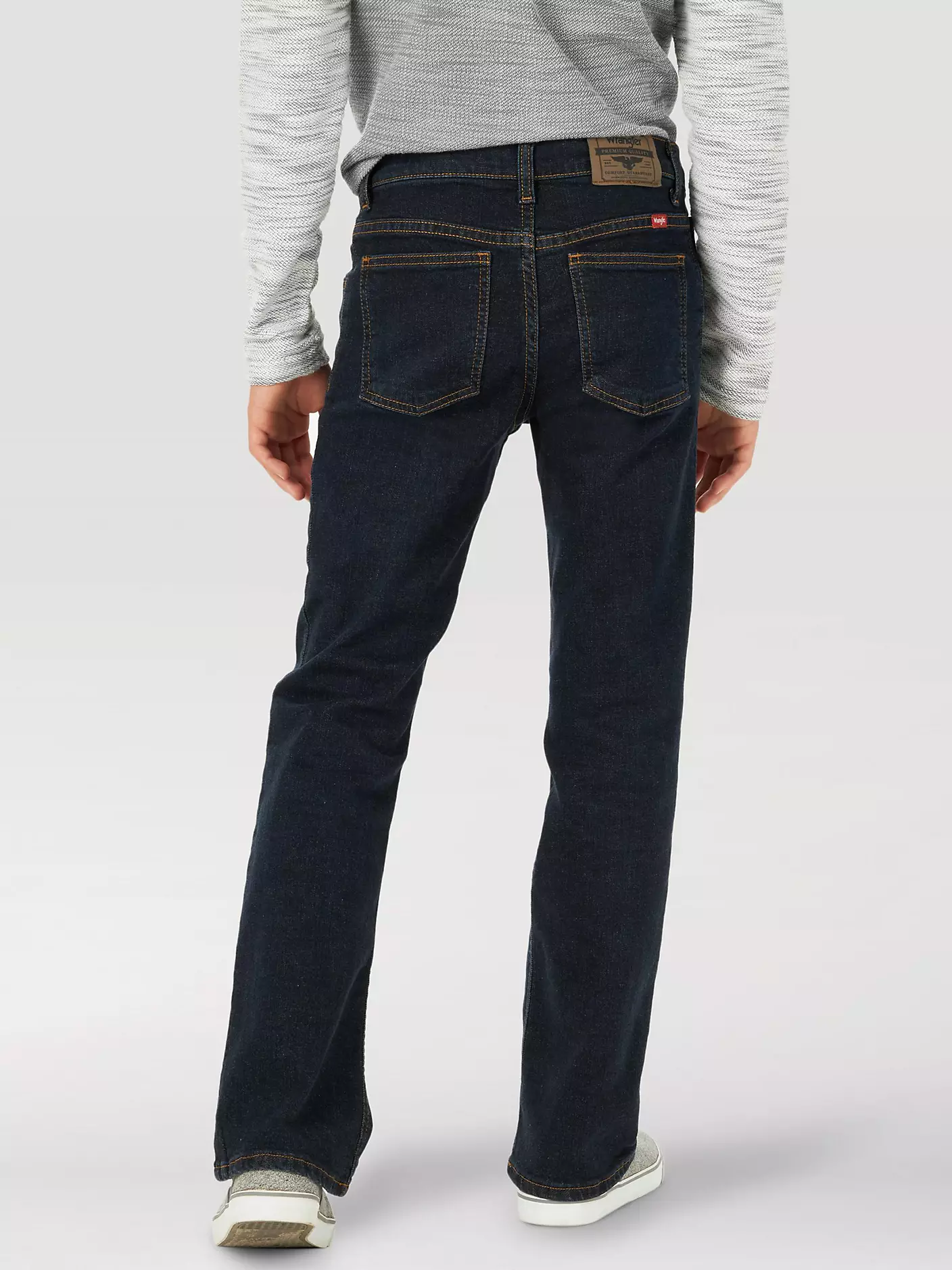 소년용 Wrangler® Five Star 플렉스 부츠컷 데님 팬츠 (8-16) 상세 이미지 3