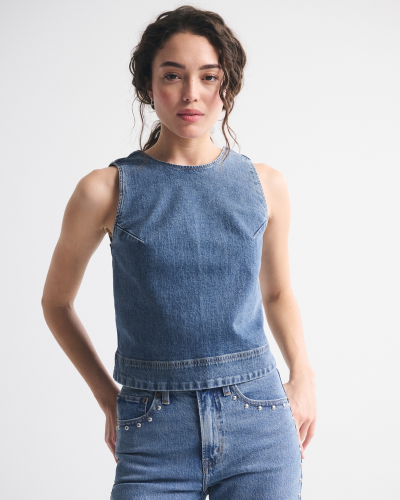 Denim Shell Top 상세 이미지 3