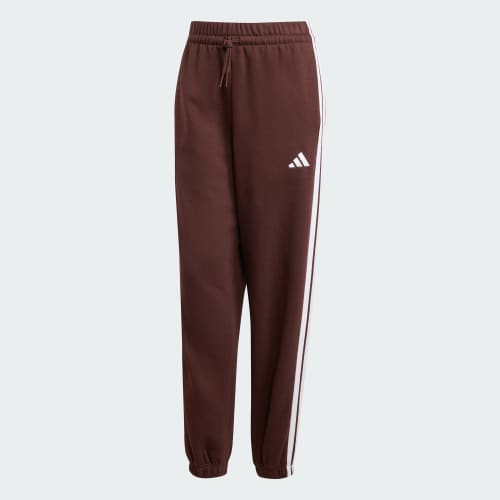 Essentials 3-Stripes Fleece Loose-Fit Pants 상세 이미지 4