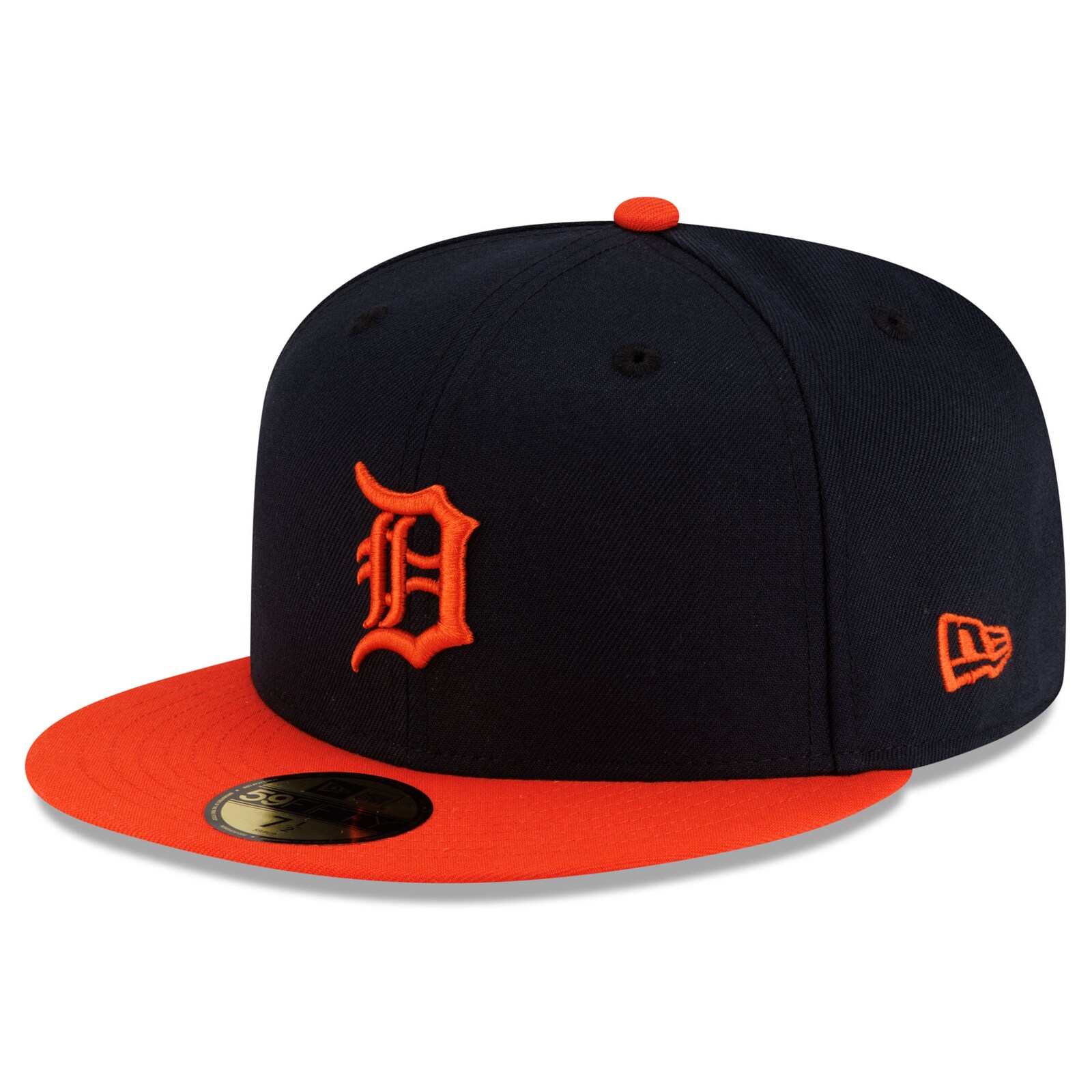남성용 Detroit Tigers New Era 네이비/오렌지 얼터네이트 오센틱 컬렉션 59FIFTY 피티드 모자 상세 이미지 2