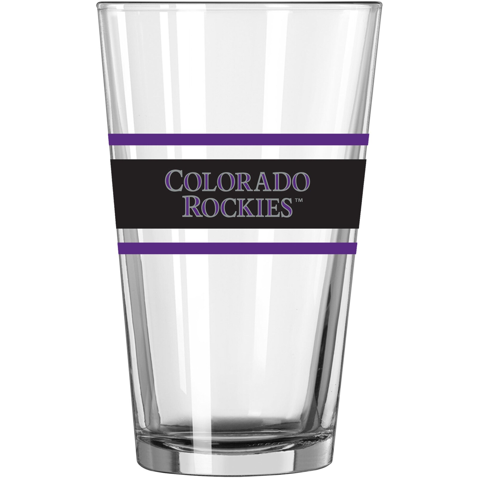 Colorado Rockies 16온스 스트라이프 파인트 글라스 상세 이미지 3