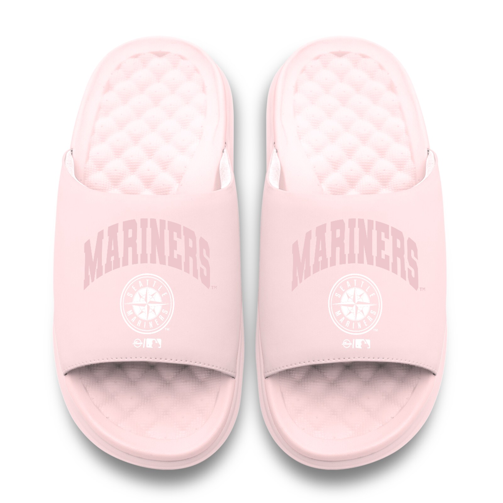 남녀공용 Seattle Mariners ISlide 핑크 토널 팝 모티브 슬라이드 샌들 상세 이미지 3
