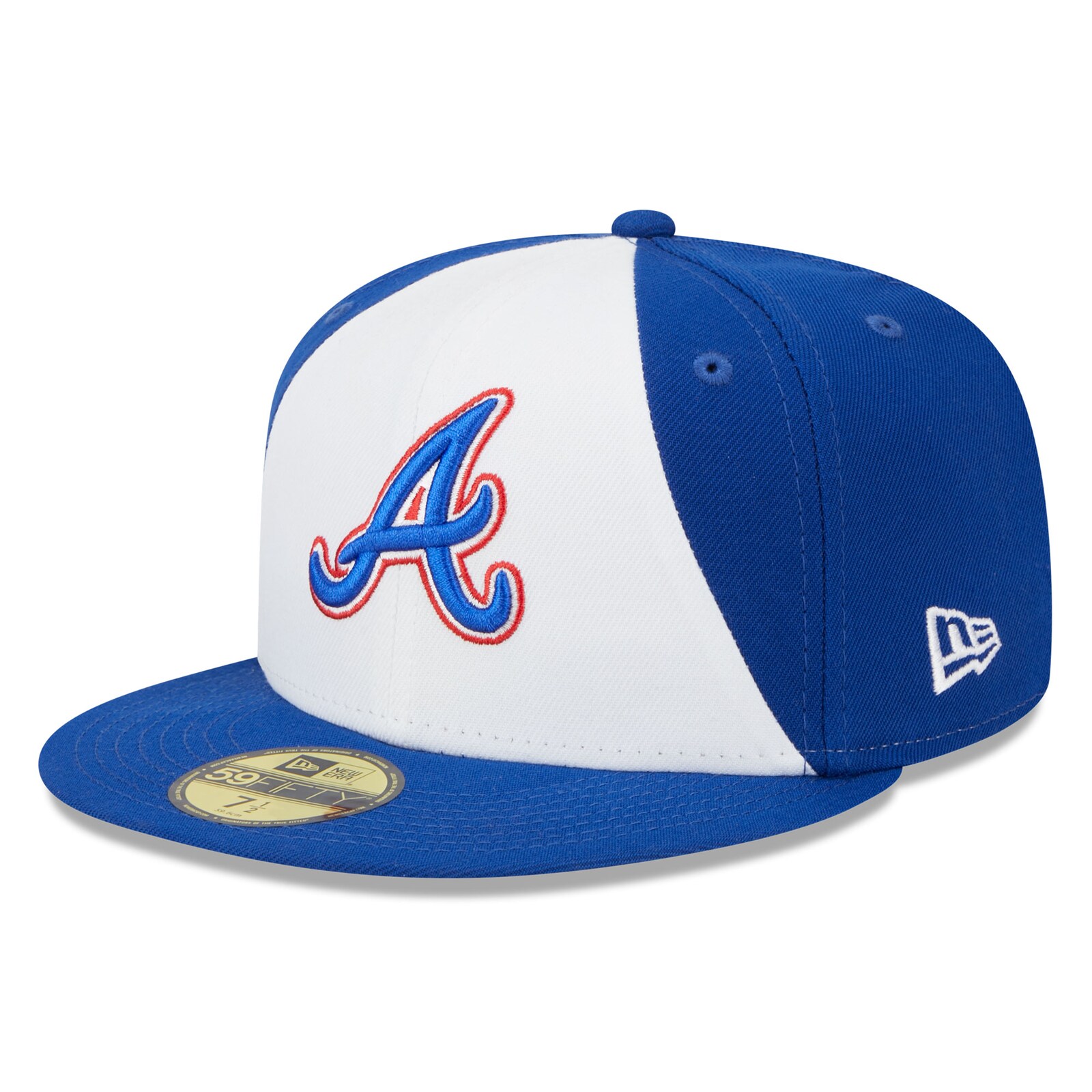 남성용 Atlanta Braves New Era 화이트/로열 2023 시티 커넥트 59FIFTY 피티드 모자 상세 이미지 2