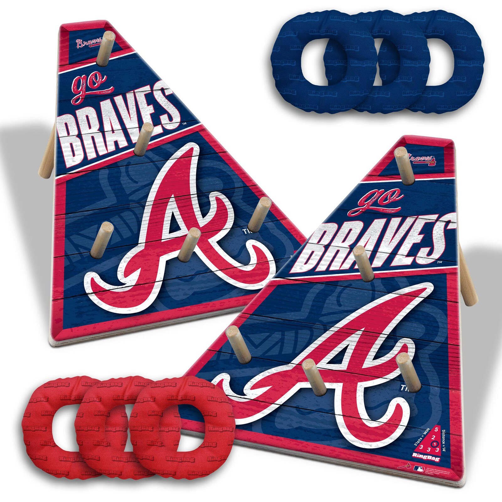 Atlanta Braves IDNA 20 x 23 링 백 게임 상세 이미지 2