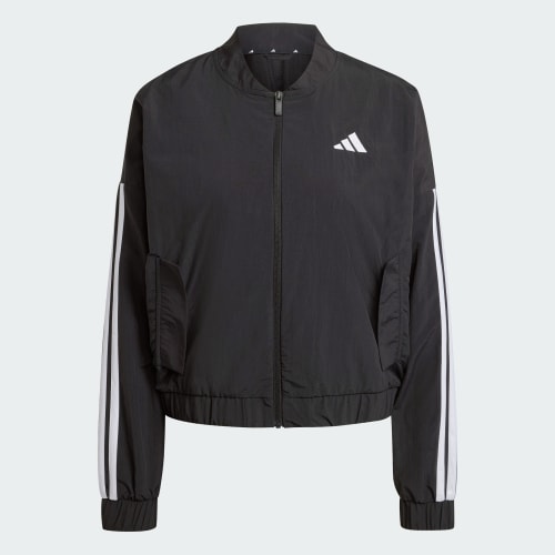 Essentials 3-Stripes Lifestyle Woven Bomber Jacket 상세 이미지 4