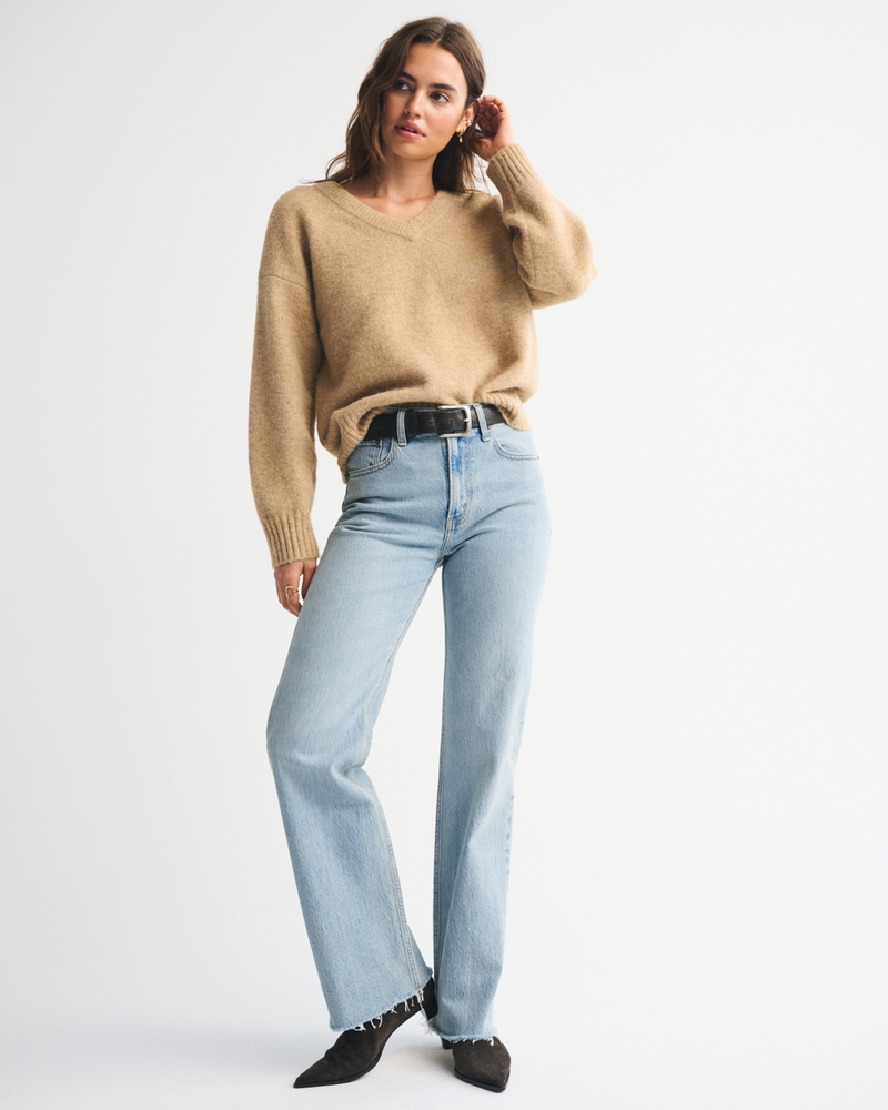 High Rise 90s Relaxed Raw Hem Jean 상세 이미지 8