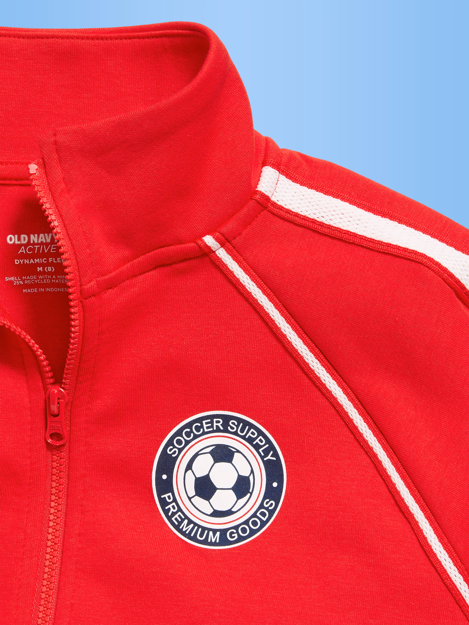 Dynamic Fleece USA 걸스 풀집업 그래픽 재킷 상세 이미지 3