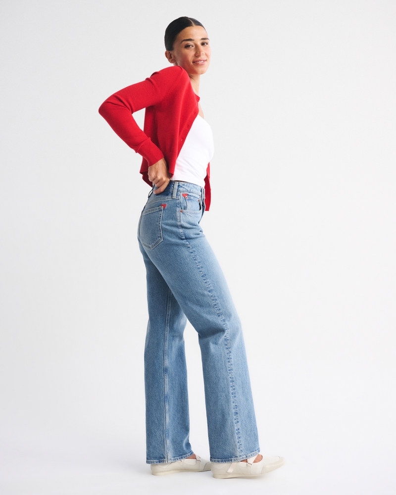 Curve Love High Rise 90s Relaxed Heart Embroidered Jean 상세 이미지 4