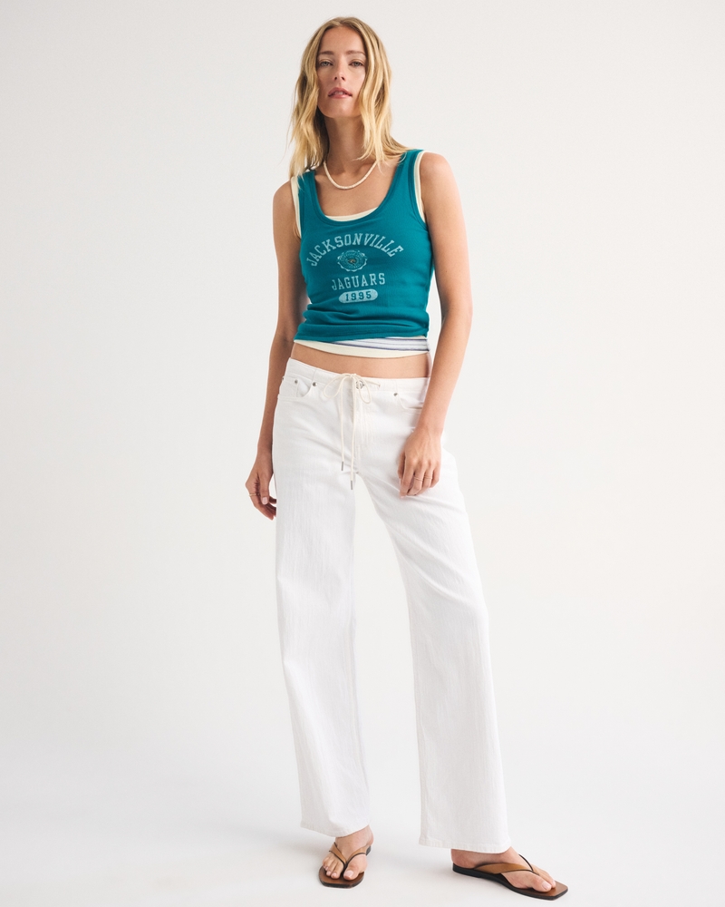 Jacksonville Jaguars Bra-Free Rib Scoopneck Tank 상세 이미지 2