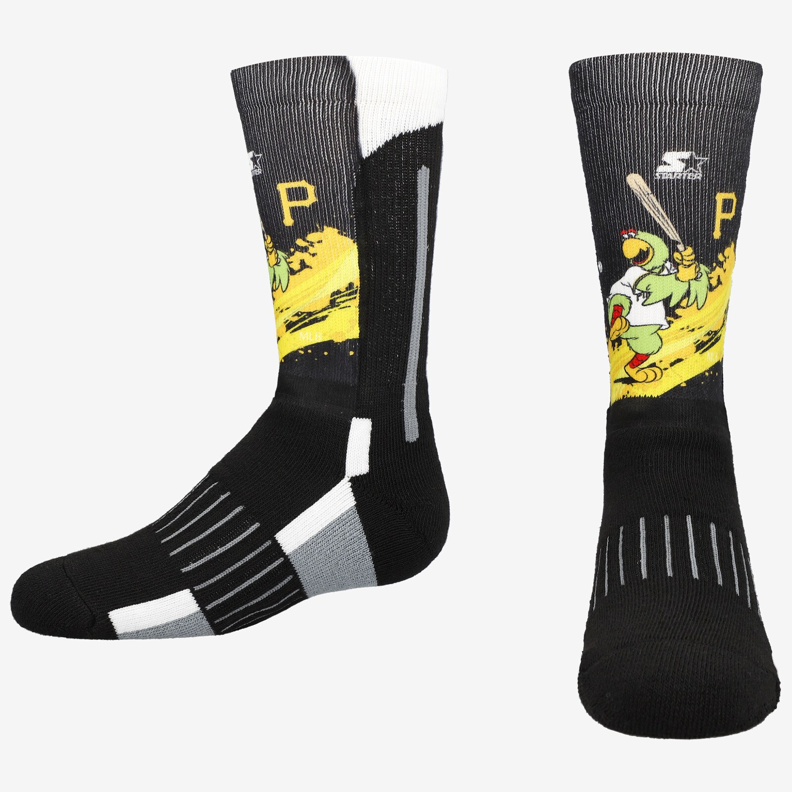 유소년 Pittsburgh Pirates Starter 블랙 피넘 마스코트 크루 양말