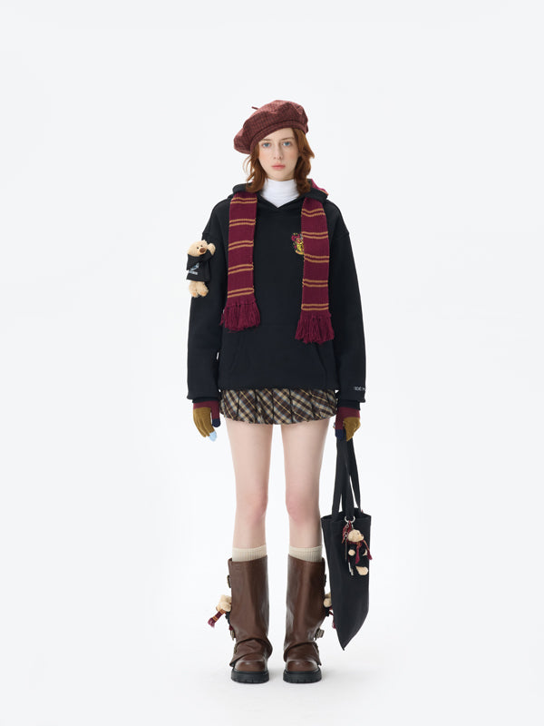 Harry Potter × 13DE MARZO 호그와트 4개 기숙사 베어 머플러 스웨터 상세 이미지 13