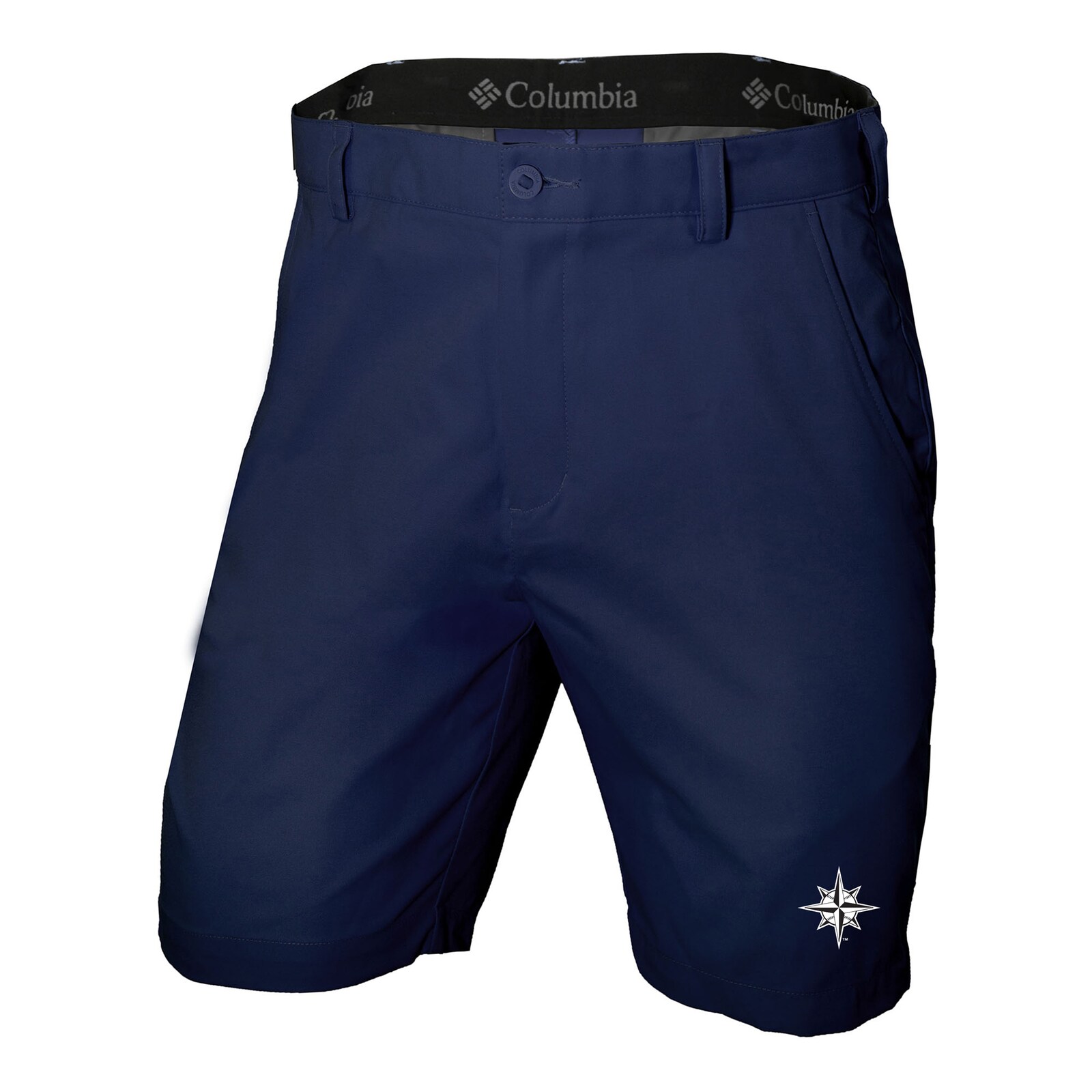 남성용 Seattle Mariners Columbia 네이비 Omni-Wick 리 앵글 쇼츠