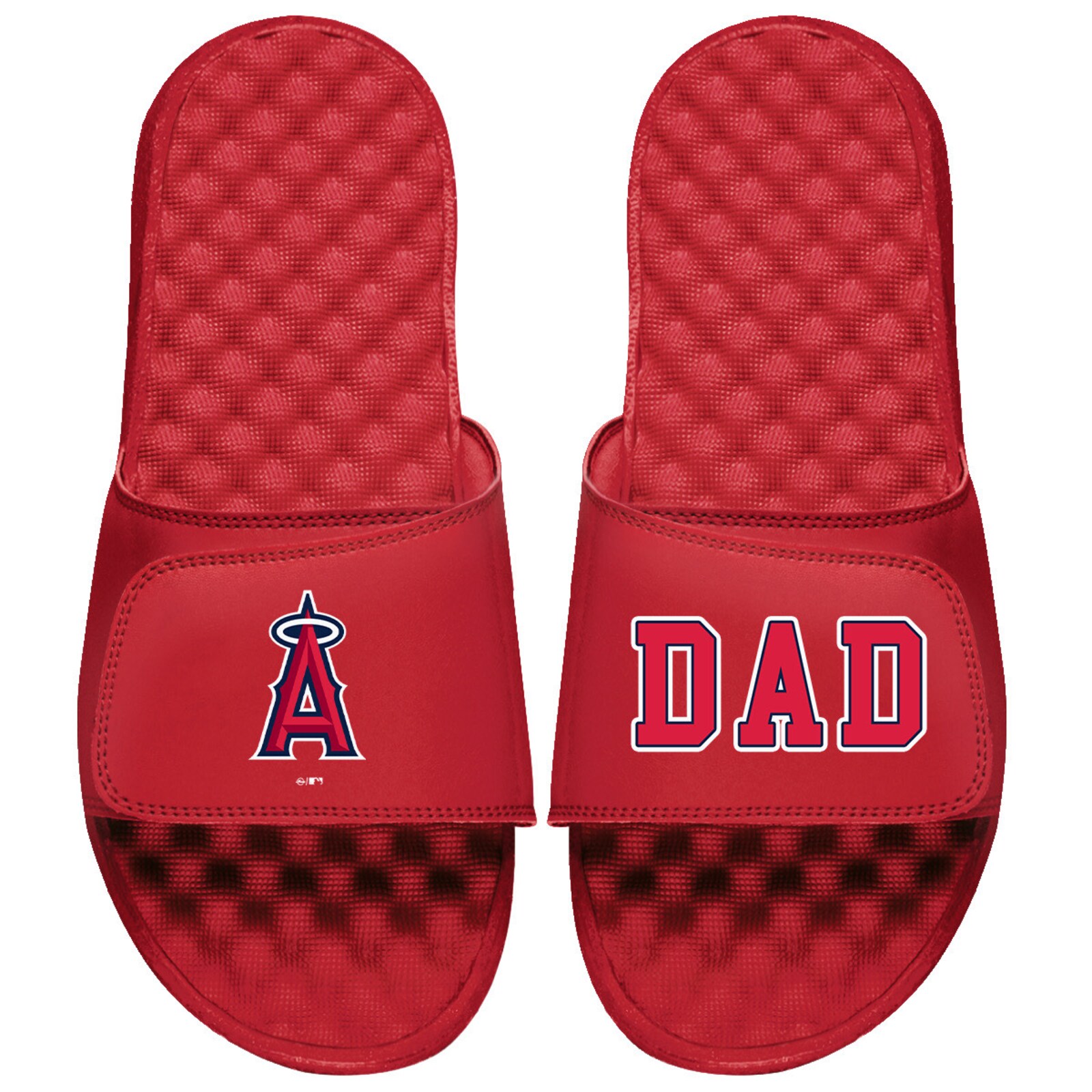 남성용 Los Angeles Angels ISlide 레드 Dad 슬라이드 샌들