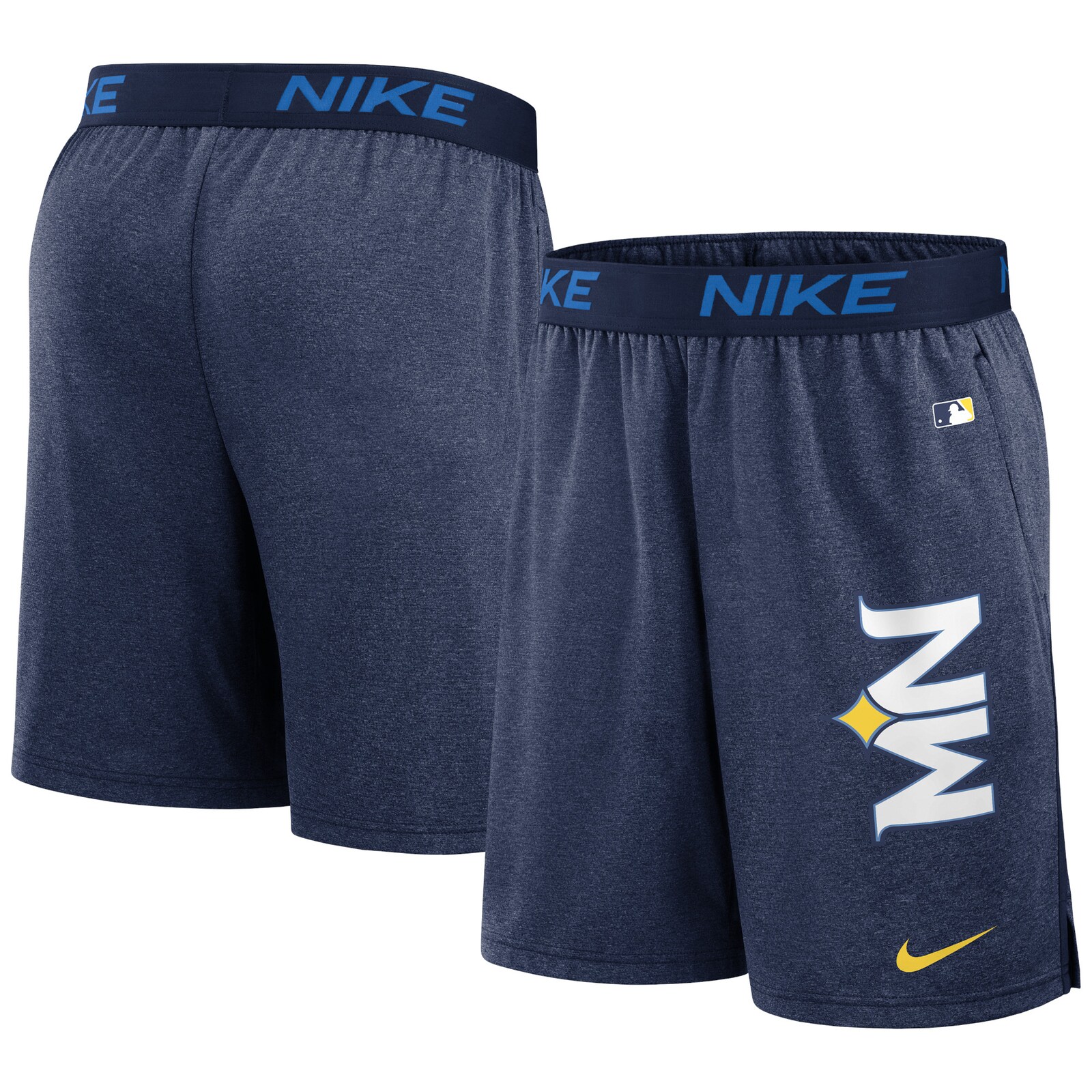 남성용 Minnesota Twins Nike 네이비 2024 City Connect 어센틱 컬렉션 연습용 퍼포먼스 반바지