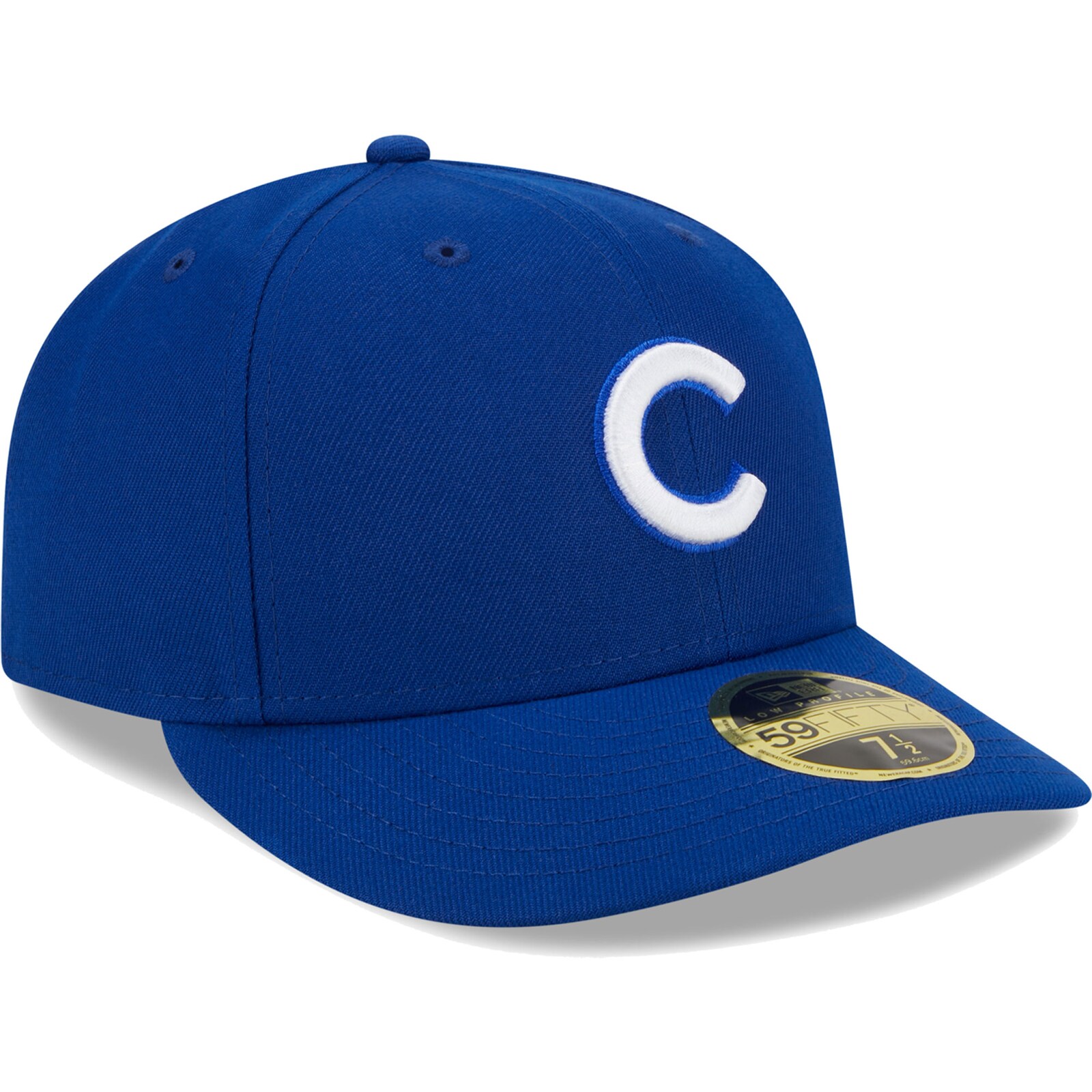 남성용 시카고 컵스 New Era 로열 화이트 로고 로우 프로파일 59FIFTY 맞춤 모자 상세 이미지 4