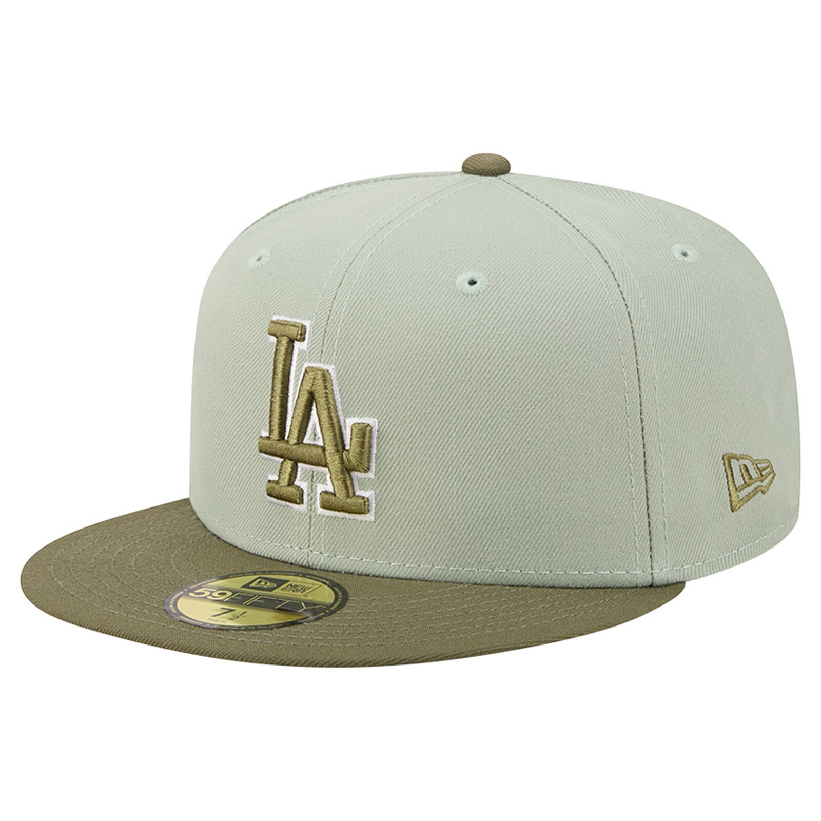 남성용 Los Angeles Dodgers New Era 그린/올리브 컬러 팩 59FIFTY 피티드 모자 상세 이미지 2