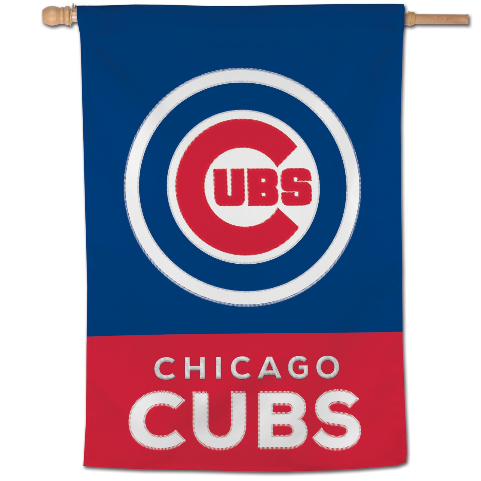 Chicago Cubs WinCraft 28 x 40 아플리케 세로 배너 상세 이미지 3