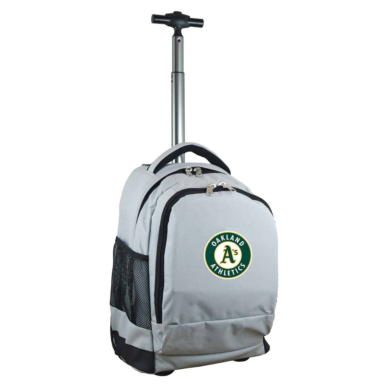 Oakland Athletics 그레이 19인치 프리미엄 휠 백팩 상세 이미지 2