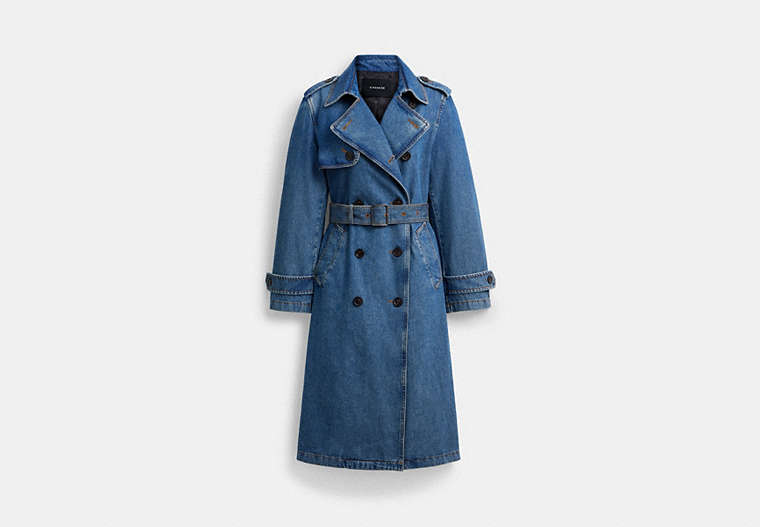 Denim Long Trench Coat 상세 이미지 4