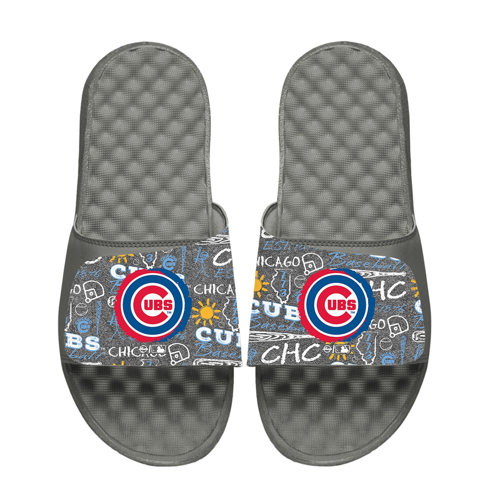 아동용 Chicago Cubs 초크 양말 & 슬라이드 샌들 세트 상세 이미지 3