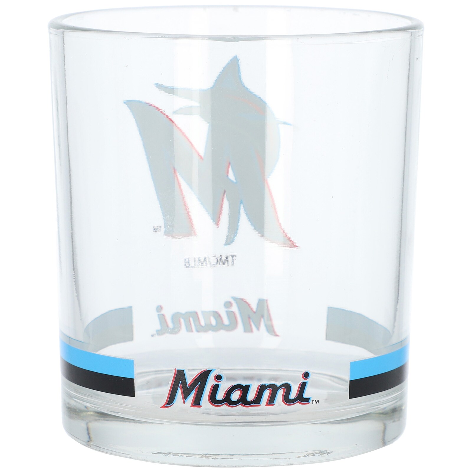 Miami Marlins 밴디드 록스 글라스 상세 이미지 3