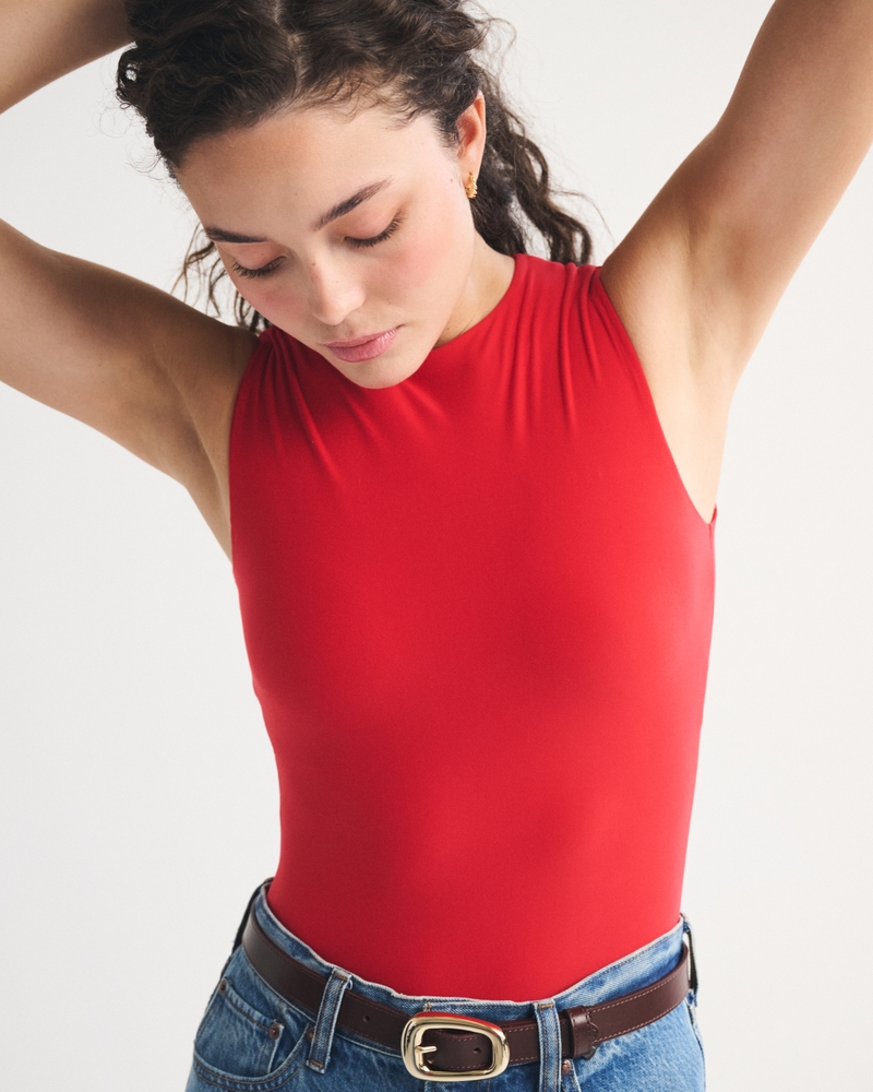 Bra-Free Soft Matte Seamless Fabric Bodysuit 상세 이미지 4