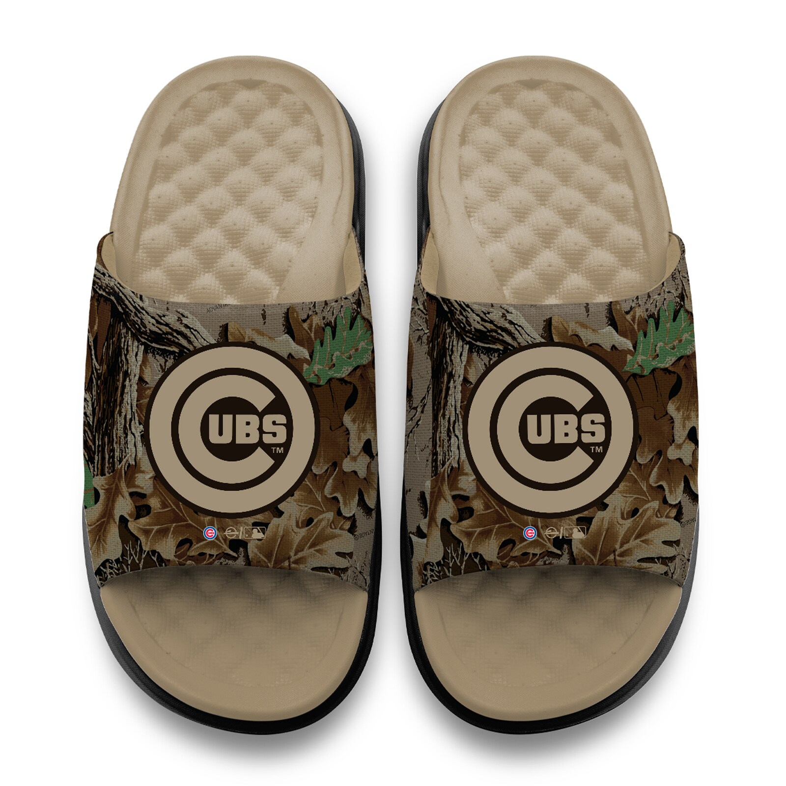 남녀공용 Chicago Cubs ISlide RealTree Advantage 카모 모티브 슬라이드 샌들 상세 이미지 3