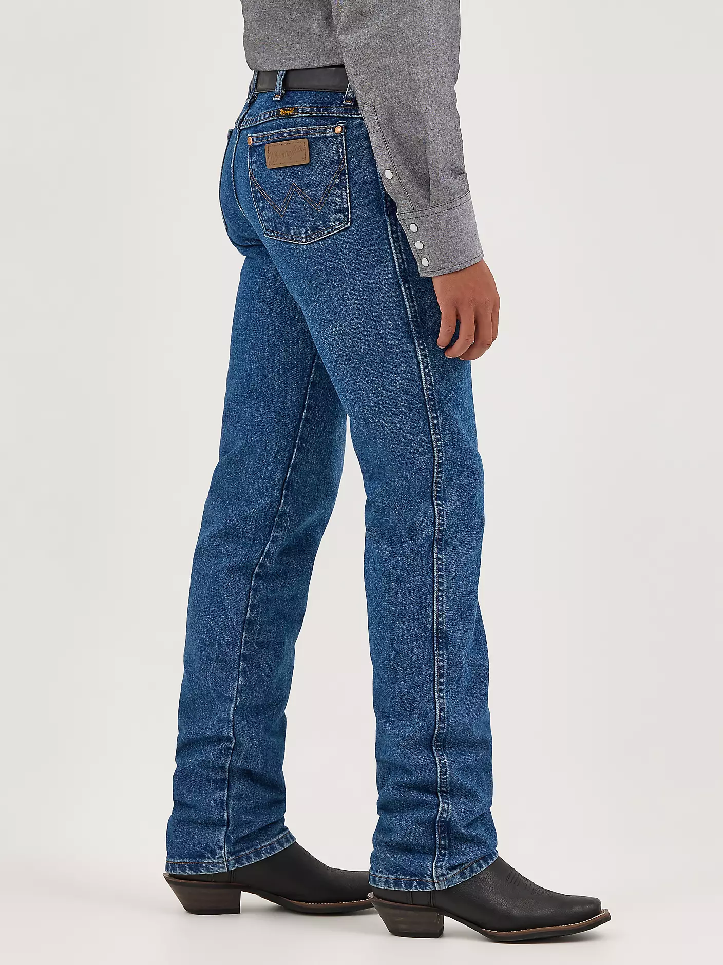 Cowboy Cut® 스톤워시드 슬림핏 진 상세 이미지 4