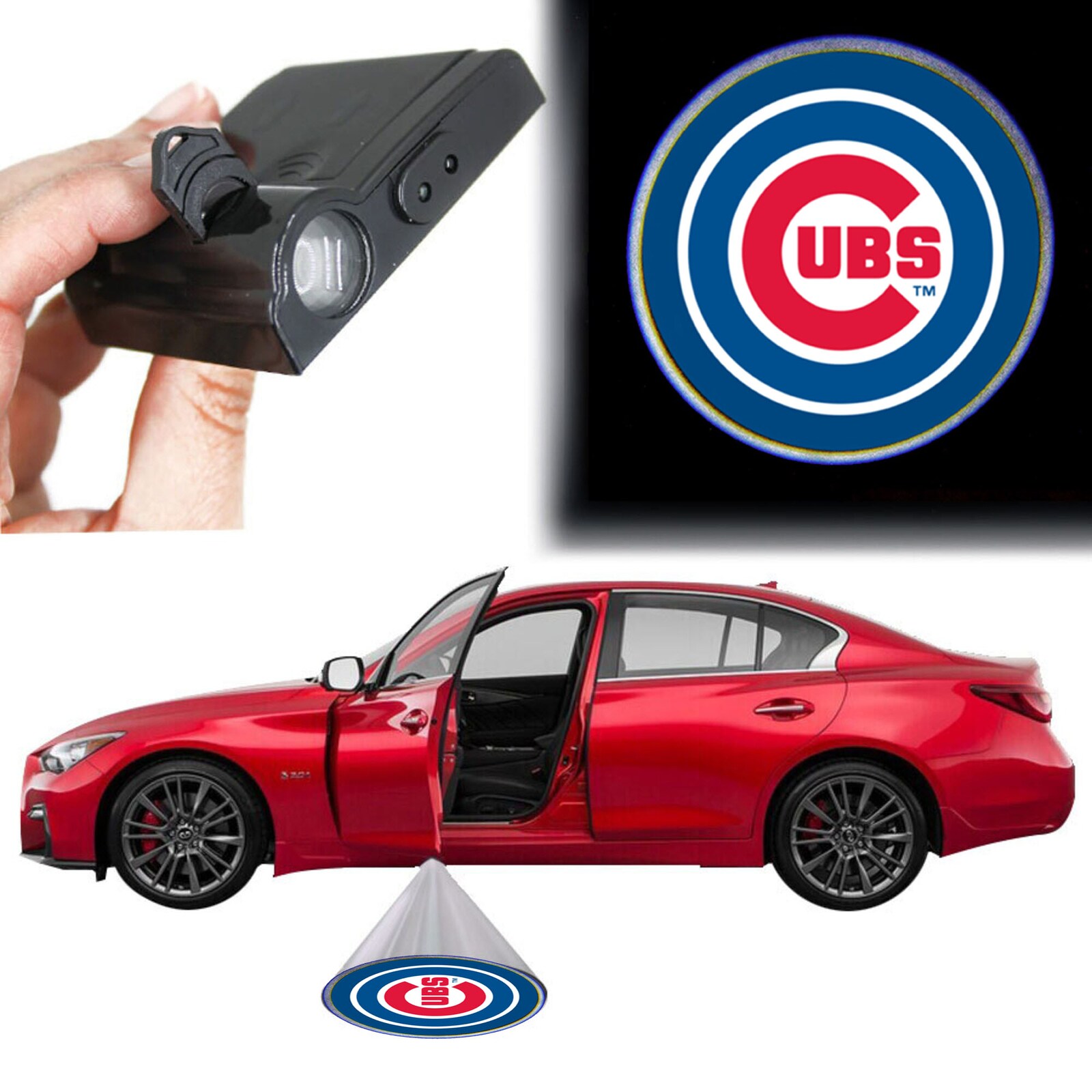 Chicago Cubs 차량 도어 라이트 상세 이미지 2
