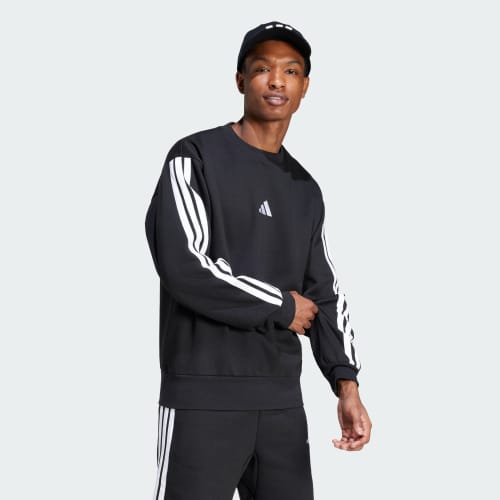 Essentials 3-Stripes Fleece Sweatshirt 상세 이미지 3