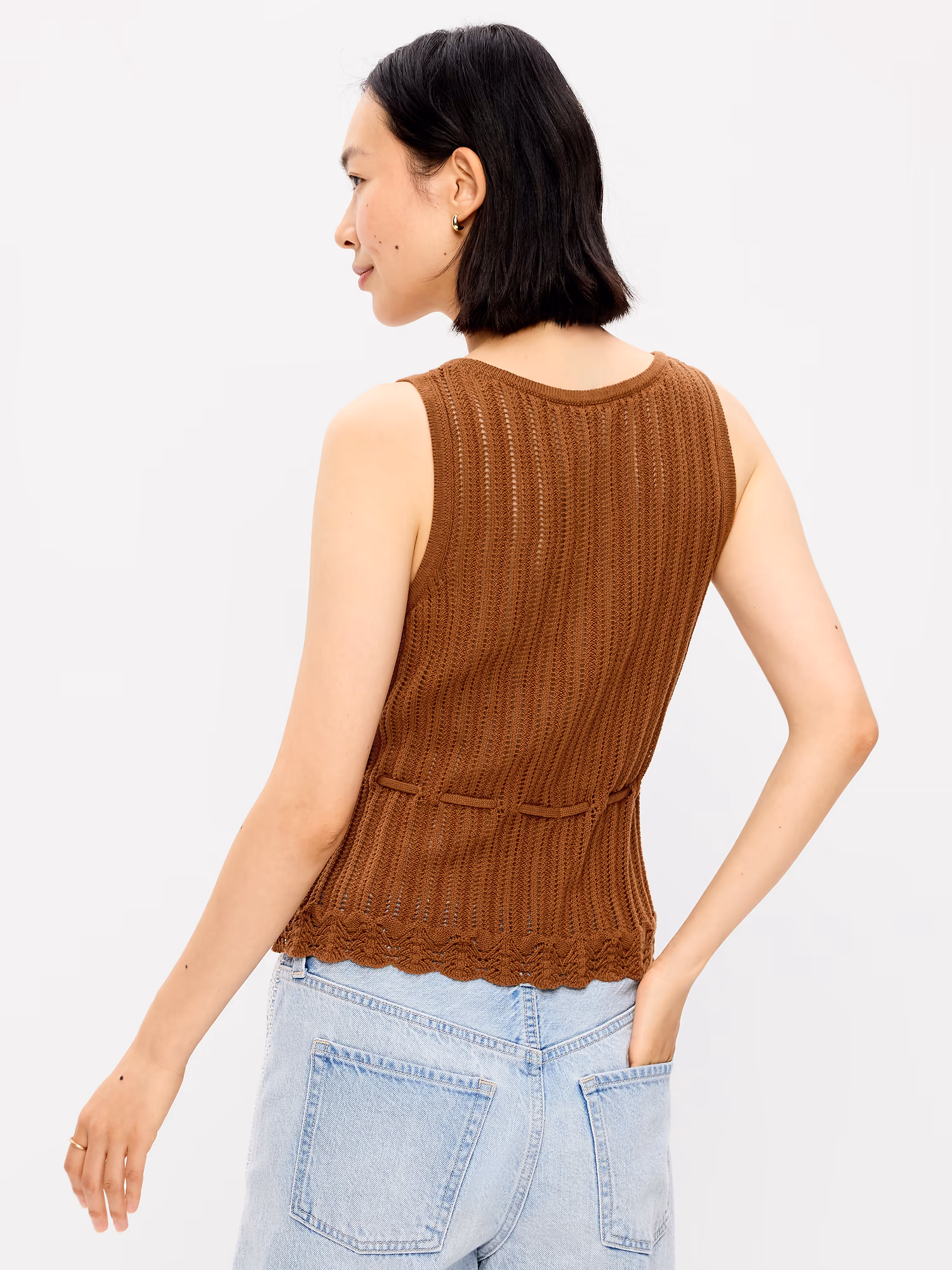 Seaside Cotton Pointelle 페플럼 탱크탑 상세 이미지 2